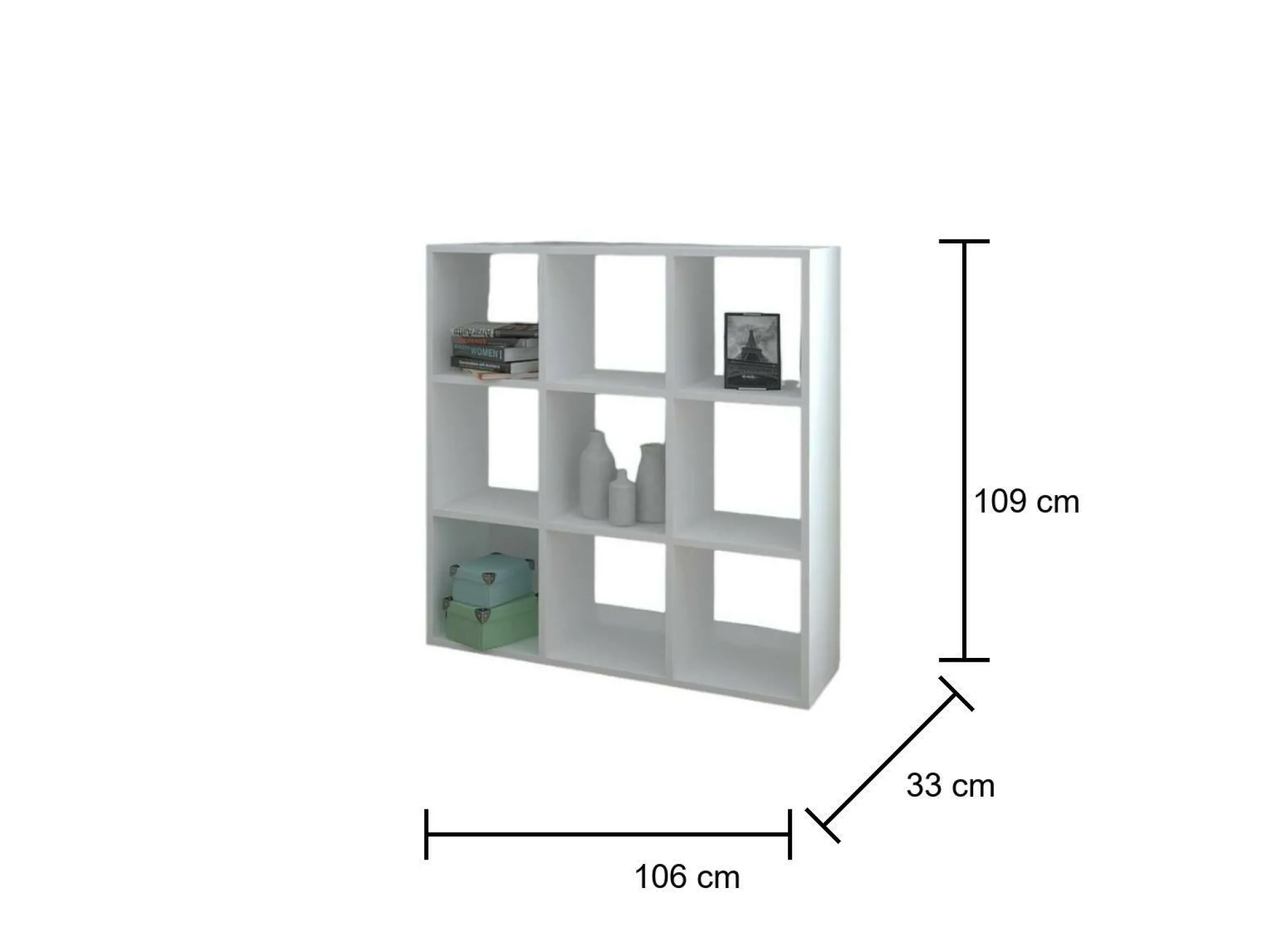 Libreria Daye, 106x33h109 cm,<Dmora Cheap