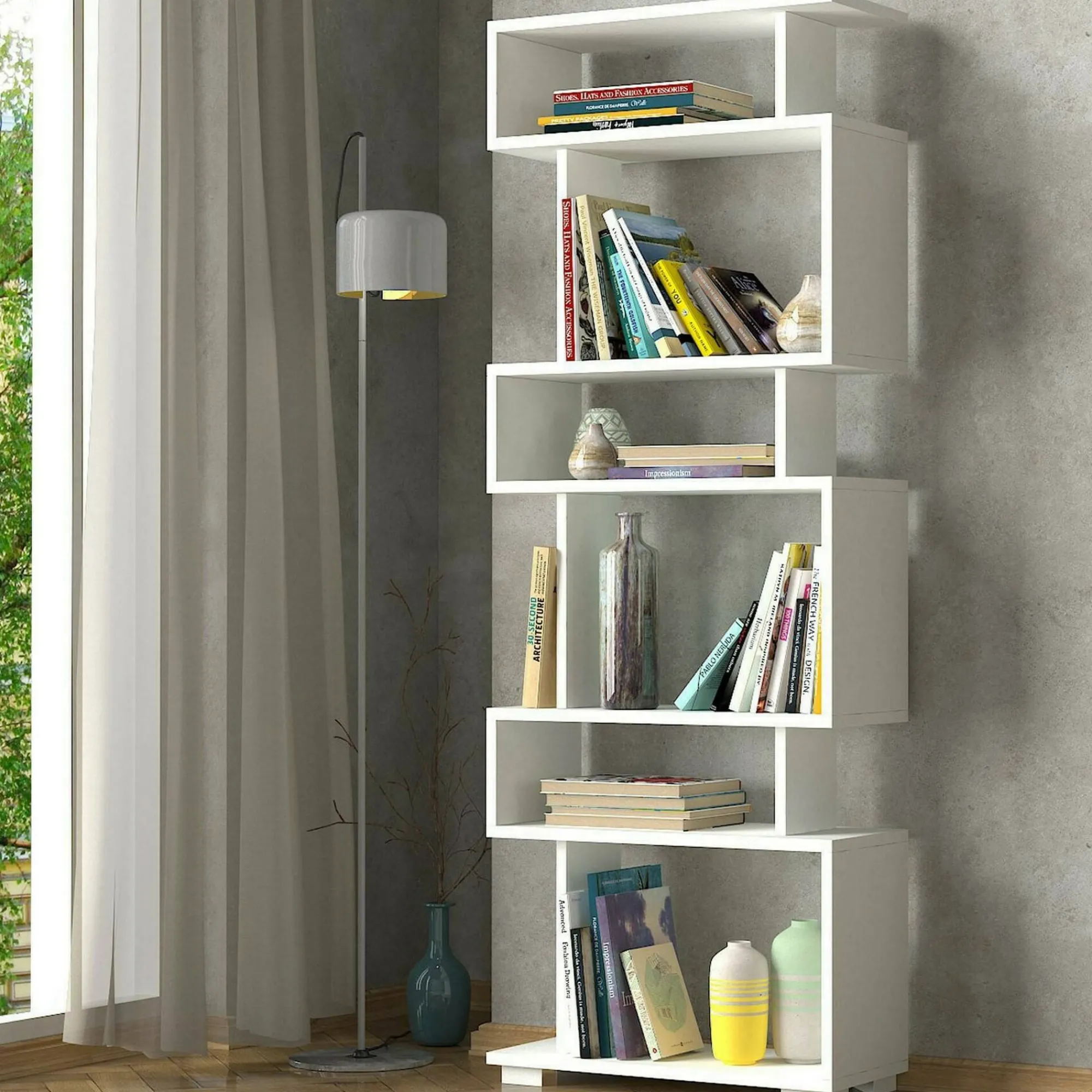 Libreria Doralice, 60x20h165 cm,<Dmora New