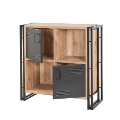 Libreria Dpecorin, Quercia e Nero, 89x35h89 cm<Dmora Best