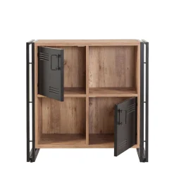 Libreria Dpecorin, Quercia e Nero, 89x35h89 cm<Dmora Best