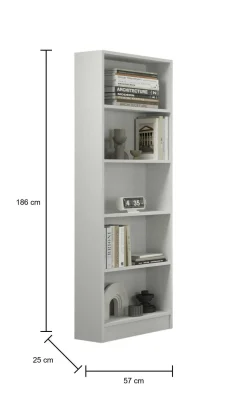 Libreria Draut, 57x25h186 cm,<Dmora Sale