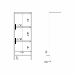 Libreria Dsavoin, 41x27 h107 cm,<Dmora Best Sale