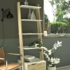 Libreria Dsol, 55x48 h180 cm, Bianco e Quercia<Dmora Fashion