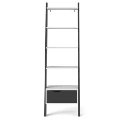 Libreria Dsol, 55x48 h180 cm, Bianco e Nero<Dmora Fashion