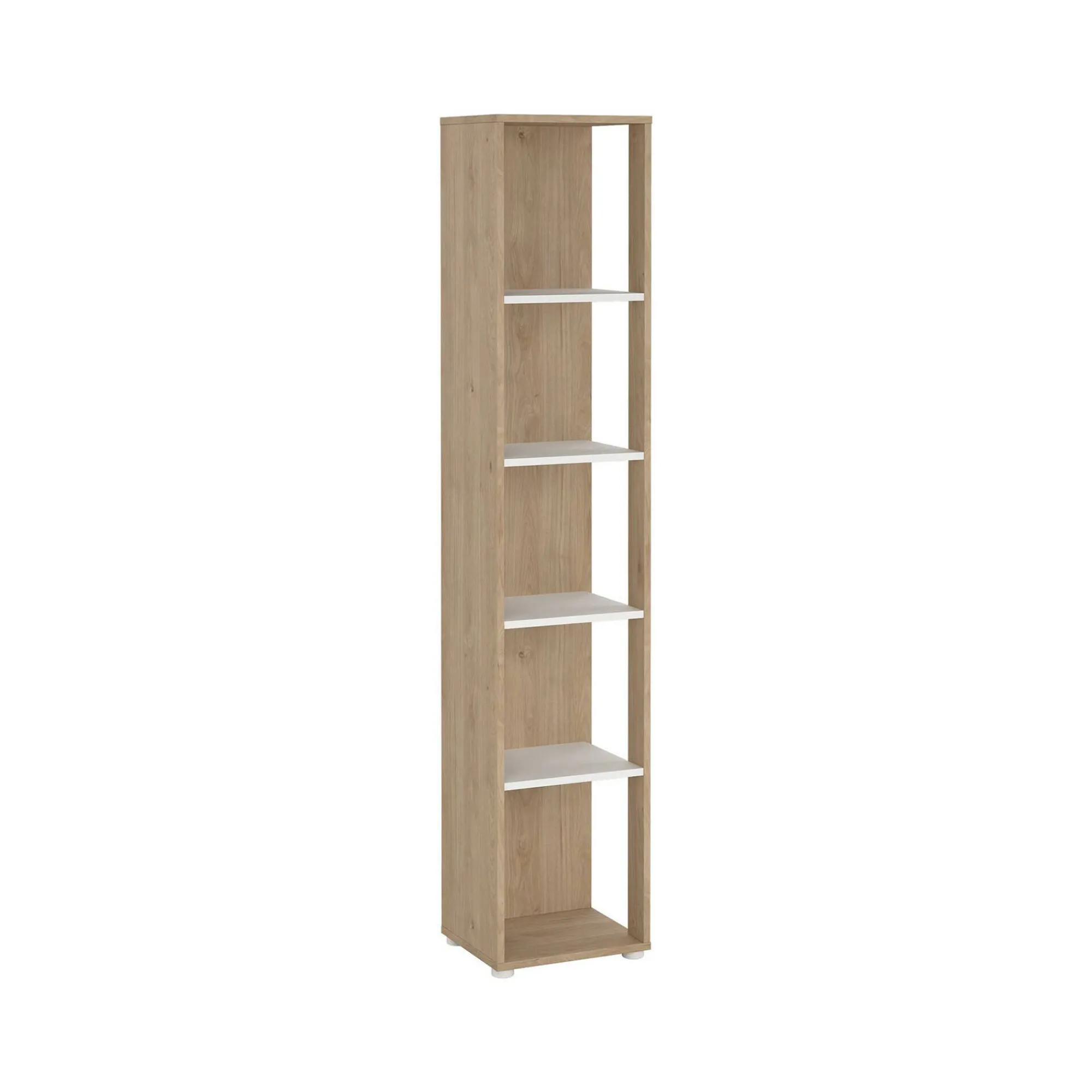 Libreria Dtalarin, 34x41 h205 cm, Rovere e Bianco<Dmora Best Sale
