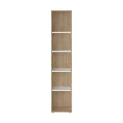 Libreria Dtalarin, 34x41 h205 cm, Rovere e Bianco<Dmora Best Sale