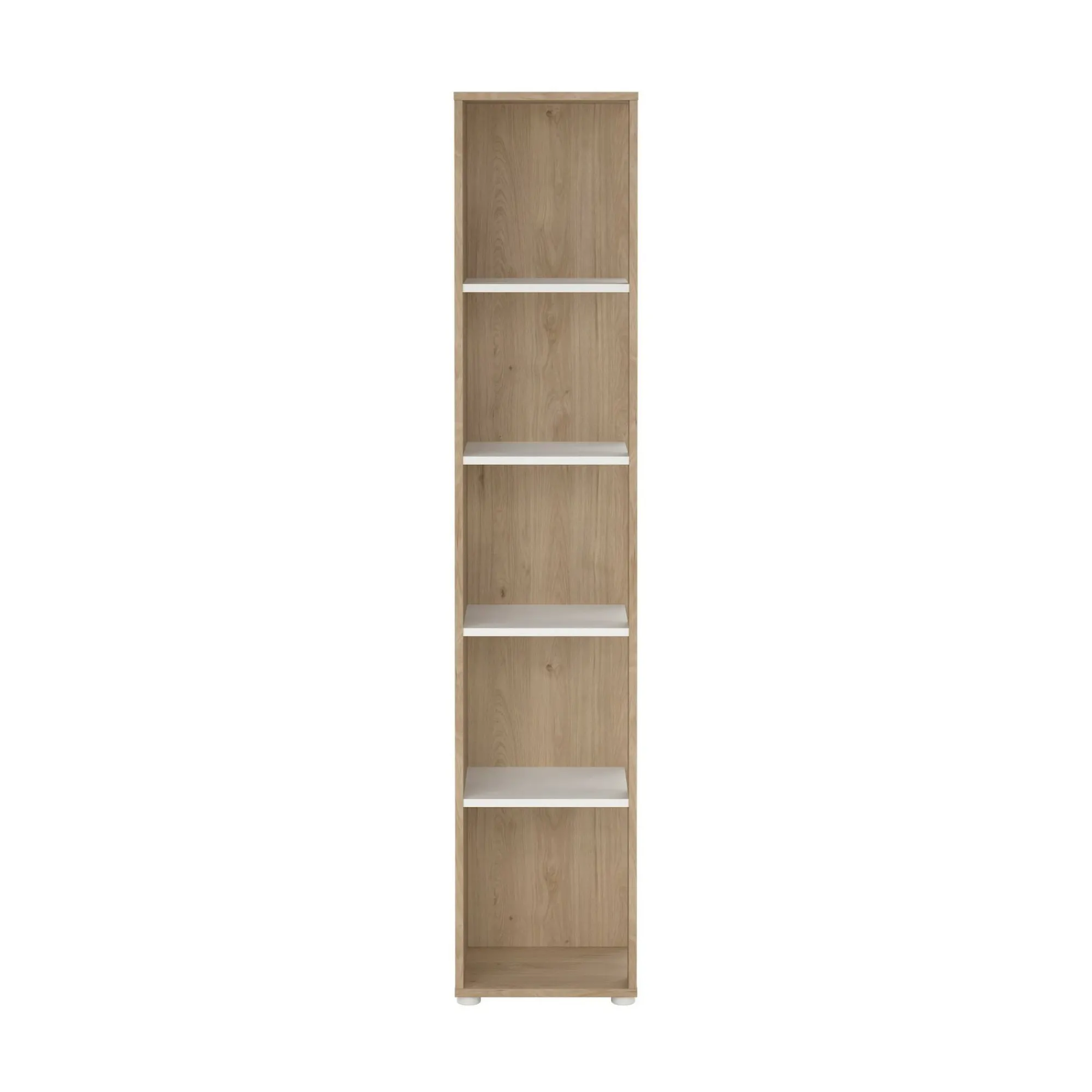 Libreria Dtalarin, 34x41 h205 cm, Rovere e Bianco<Dmora Best Sale