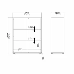 Libreria Dterlizz, 89x40 h113 cm,<Dmora Online