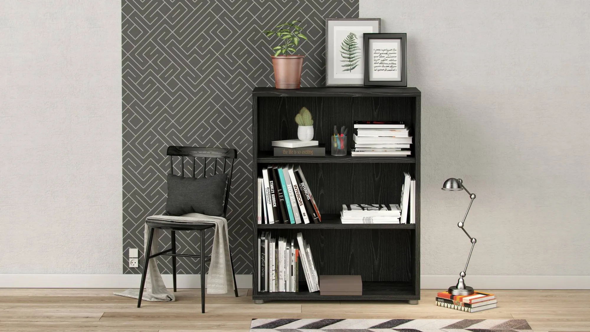 Libreria Dterlizz, 89x40 h113 cm,<Dmora Best