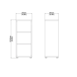 Libreria Dterzi, 40x47 h113 cm,<Dmora Hot