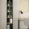 Libreria Erevan, 34x41 h205 cm, Rovere e Grigio<Dmora Sale
