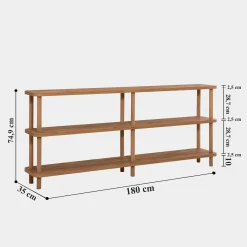 Libreria Fulgence, 180x35 h75 cm,<Dmora Cheap