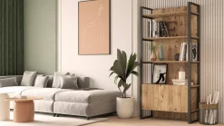 Libreria Georges, 90x34 h180 cm,<Dmora Clearance