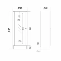 Libreria Goring, 28x41 h107 cm,<Dmora Fashion