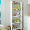 Libreria Haruki, 57x27h170 cm, Bianco lucido e Rovere<Dmora Store