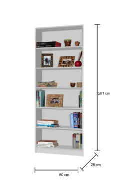 Libreria Infa, 80x28h201 cm,<Dmora Hot