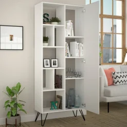 Libreria Lince, 79x32 h190 cm,<Dmora Fashion