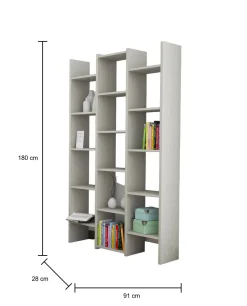Libreria Nockten, 91x28h180 cm,<Dmora Store