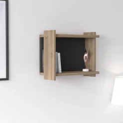 Libreria pensile da parete, cm 45 x 51 x 35, colore e antracite<Dmora Fashion