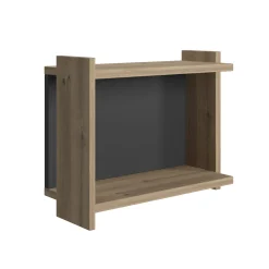 Libreria pensile da parete, cm 45 x 51 x 35, colore e antracite<Dmora Sale