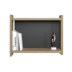 Libreria pensile da parete, cm 45 x 51 x 35, colore e antracite<Dmora Fashion