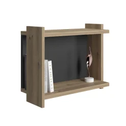 Libreria pensile da parete, cm 45 x 51 x 35, colore e antracite<Dmora Fashion