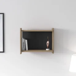 Libreria pensile da parete, cm 45 x 51 x 35, colore e antracite<Dmora Fashion