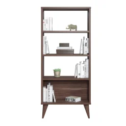 Libreria verticale con quattro scomparti, cm 54 x 25 x 121, colore<Dmora Discount