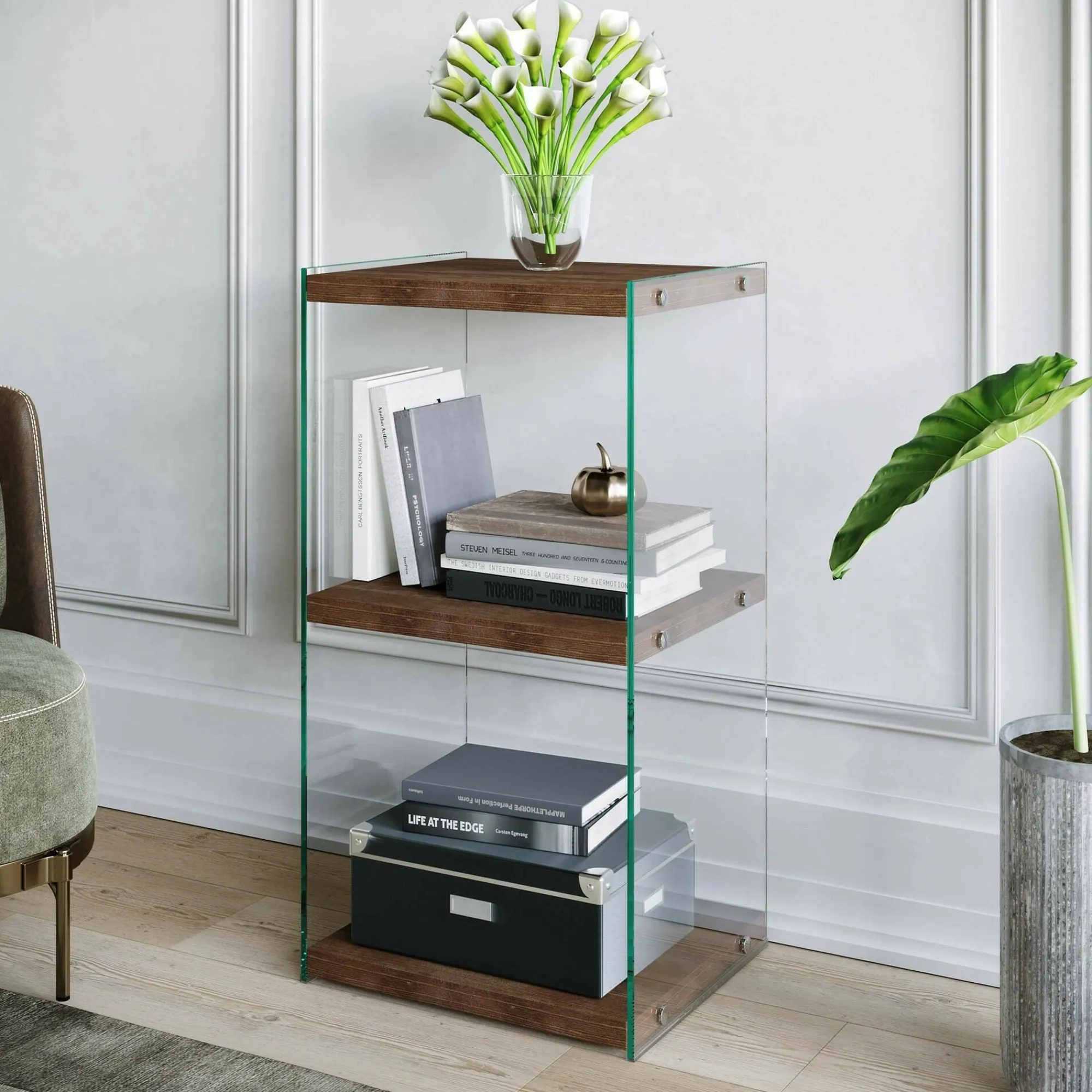 Libreria Zenobie, , 40x35h80 cm<Dmora Outlet