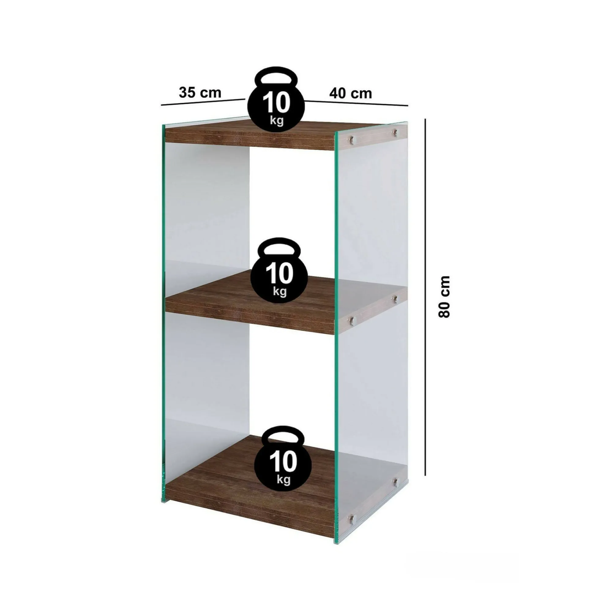 Libreria Zenobie, , 40x35h80 cm<Dmora Outlet