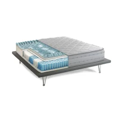 Materasso matrimoniale Aba, Anti acaro e Anallergico, Cm 180x200h26<Dmora Store