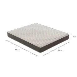 Materasso matrimoniale Allik, 100% Made in Italy, 180x200xh25 cm<Dmora Fashion