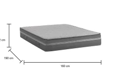 Materasso matrimoniale Amomali, Anti acaro e Anallergico, Cm 160x190h32<Dmora Store