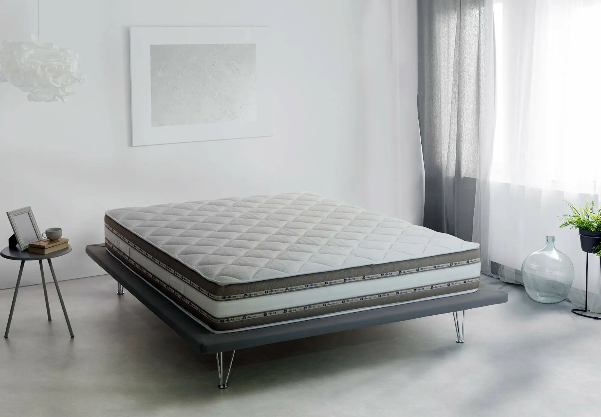 Materasso matrimoniale Amos, Anti acaro e Anallergico, Cm 140x200h27<Dmora Best Sale