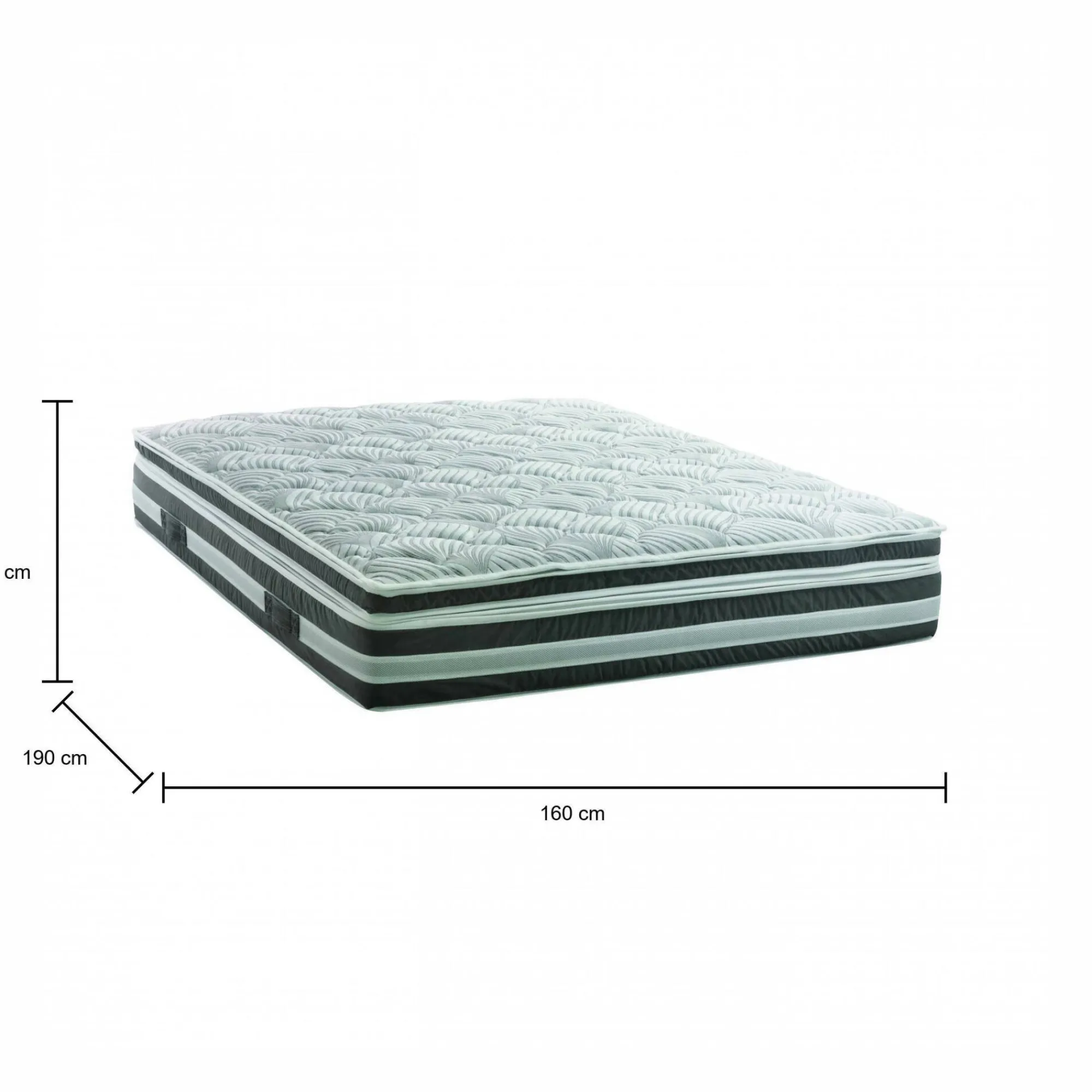 Materasso matrimoniale Dgennar, Anti acaro e Anallergico, Cm 160x190h32<Dmora Cheap