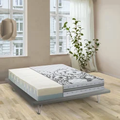 Materasso matrimoniale Incoronata, Anti acaro e Anallergico, Cm 160x200h 22<Dmora Fashion