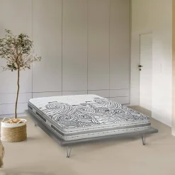 Materasso matrimoniale Tirane, Anti acaro e Anallergico, Cm 160x200h22<Dmora New