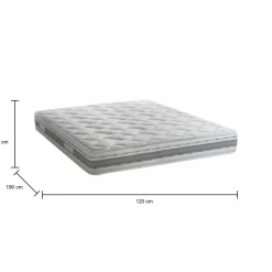 Materasso piazza e mezza Avanti, Anti acaro e Anallergico, Cm 120x190h21<Dmora Sale