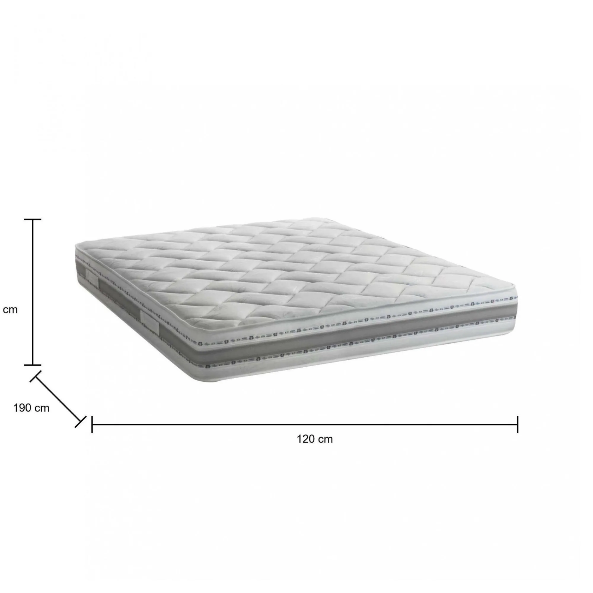 Materasso piazza e mezza Avanti, Anti acaro e Anallergico, Cm 120x190h21<Dmora Sale