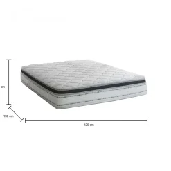 Materasso piazza e mezza Lilia, Anti acaro e Anallergico, Cm 120x190h27<Dmora Outlet