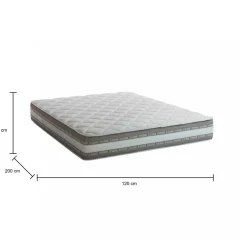 Materasso piazza e mezza Artemio, Anti acaro e Anallergico, Cm 120x200h27<Dmora Cheap