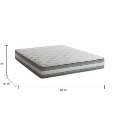Materasso piazza e mezza Artemio, Anti acaro e Anallergico, Cm 120x190h27<Dmora Discount