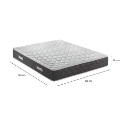 Materasso piazza e mezza Sidney, 100% Made in Italy, 120x190xh28 cm<Dmora Sale