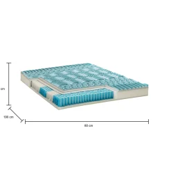 Materasso singolo Adrano, Anti acaro e Anallergico, Cm 80x190h27<Dmora Store