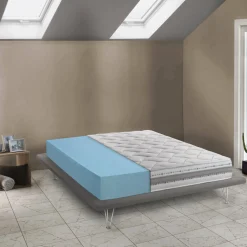 Materasso singolo Anselmo, Anti acaro e Anallergico, Cm 80x190h21<Dmora Discount