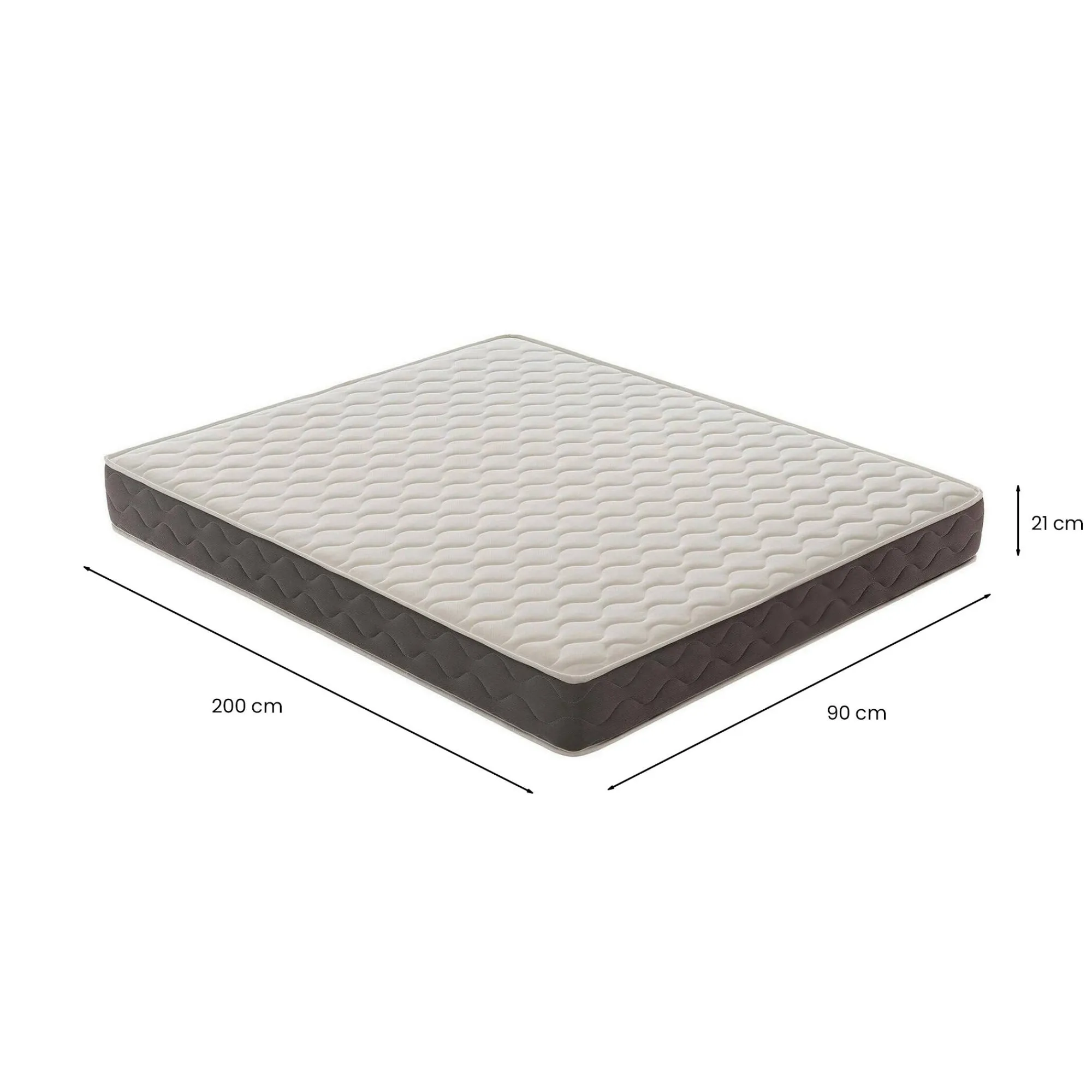 Materasso singolo Archetta, 100% Made in Italy, 90x200xh21 cm<Dmora Best
