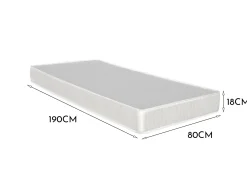 Materasso singolo Tedalda, 100% Made in Italy, 80x190h18 cm<Dmora Sale