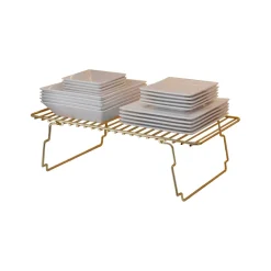Mensola Usagi, 15x42 h19 cm, Oro e Marrone<Dmora Sale