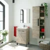 Mobile colonna Achisa, 51x25h135 cm,<Dmora Shop