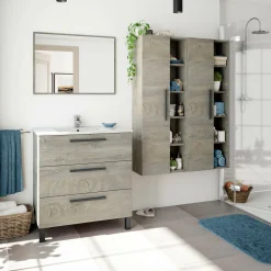 Mobile colonna Achisa, 51x25h135 cm,<Dmora Shop